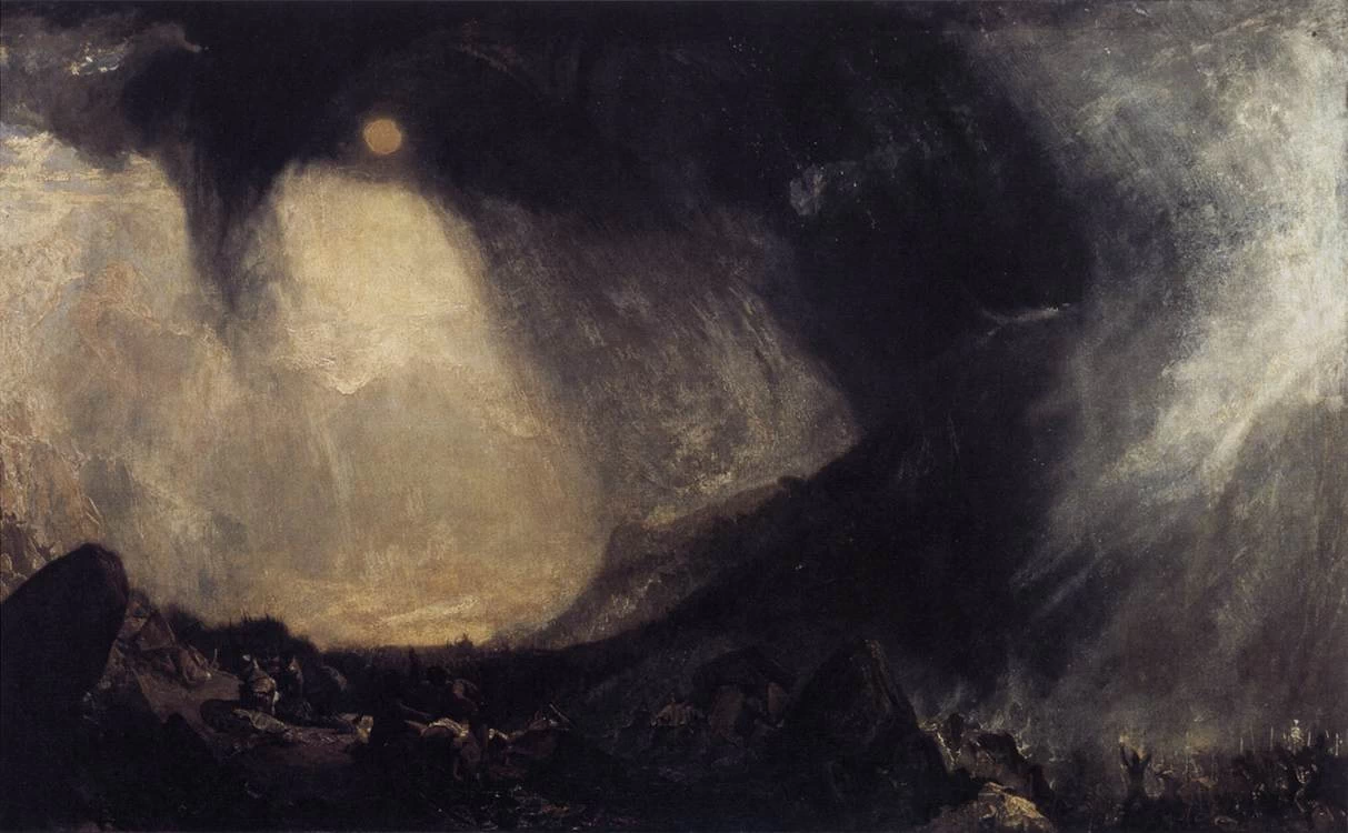 Tempesta di neve, Annibale e il suo esercito attraversano le Alpi, 1812 - Tate Gallery, London
